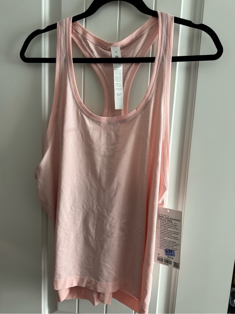 Lululemon swiftly tech 2.0 scoop neck  Women's Race Tank Top NWT SZ 18